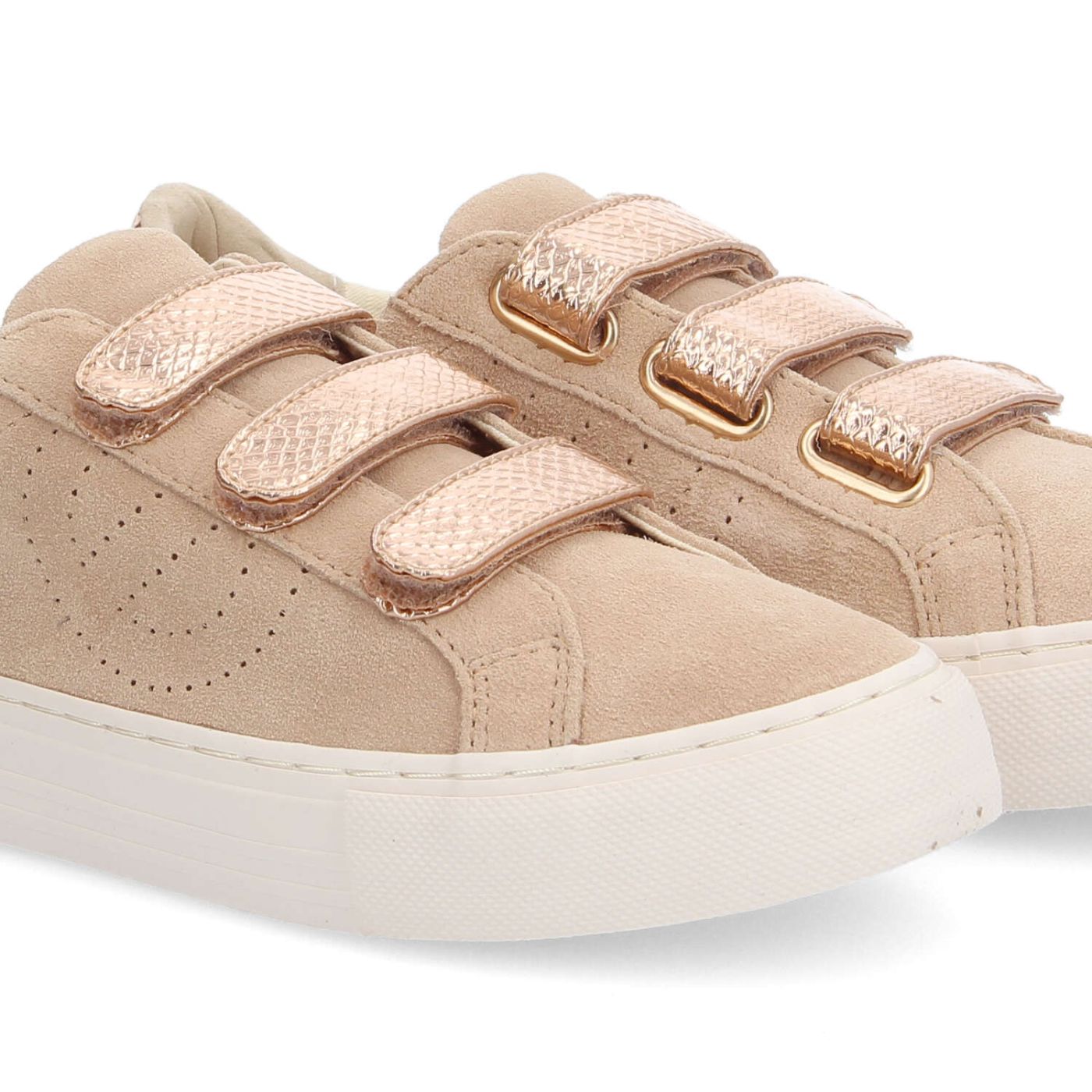 ARCADE STRAPSPERFO W - SUEDE/KROCO - BEIGE/COPPER